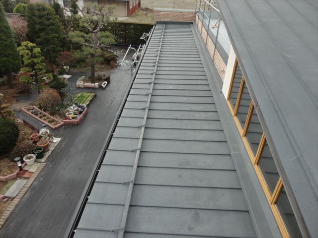 松本市屋根フッ素塗替え施工前