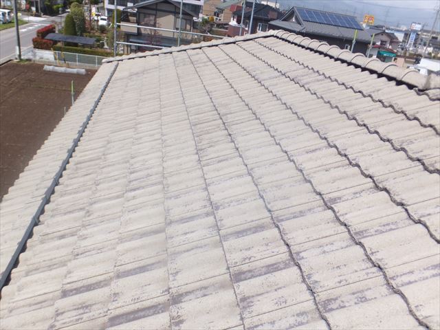 塩尻幸町モニエル瓦塗装