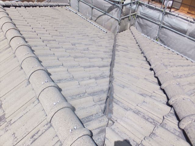 塩尻幸町モニエル瓦塗装