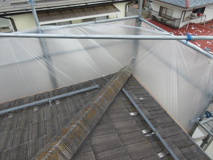 安曇野市堀金　屋根洗浄