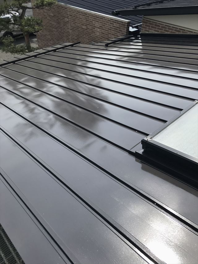 松本市屋根フッ素塗替え施工後