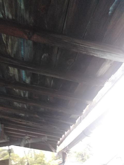 諏訪郡原村台風トタン