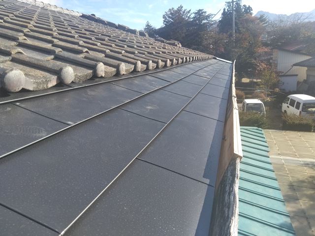 諏訪郡原村台風トタン