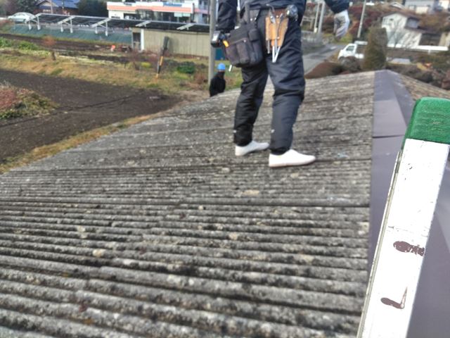 上伊那郡箕輪町I邸物置屋根葺き替え