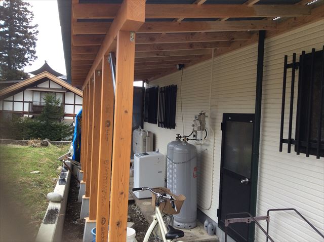 安曇野市堀金T邸　木造差し掛け