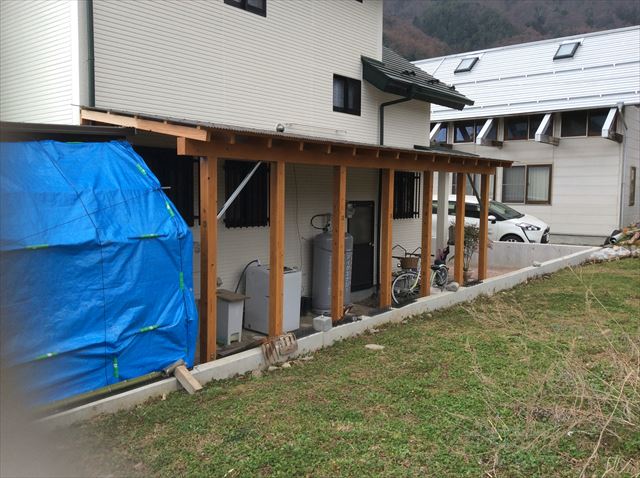 安曇野市堀金T邸　木造差し掛け