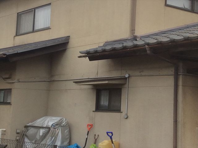 塩尻市広丘雨樋交換