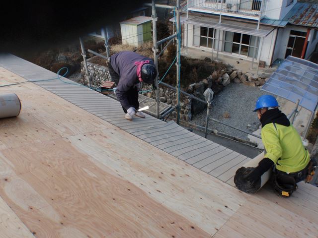 茅野市玉川Y邸瓦屋根葺き替え