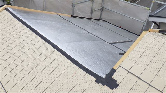 松本市　屋根葺き替え　ルーフィング