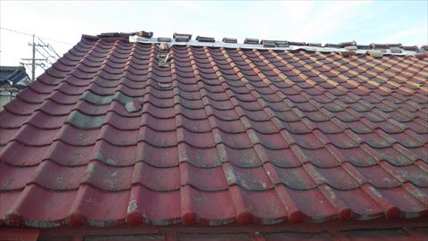 セメント瓦葺き直し