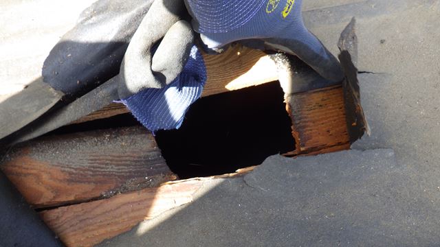 松本市中山屋根葺き替え瓦おろし