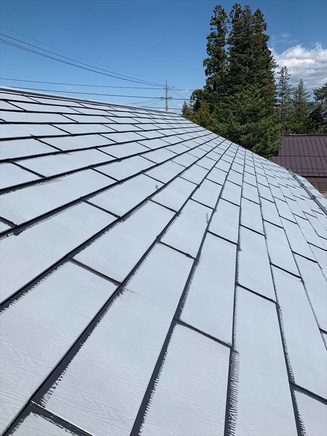 松本市波田F邸屋根塗装