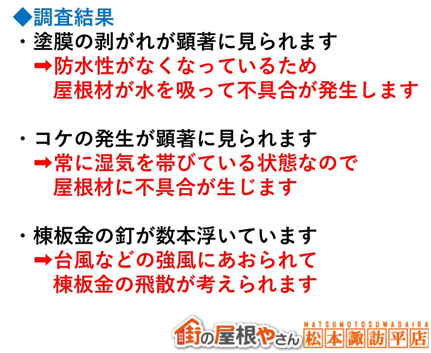 スレート屋根現地調査