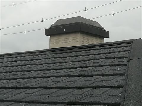 メリッサカバ工事棟板金取り付け