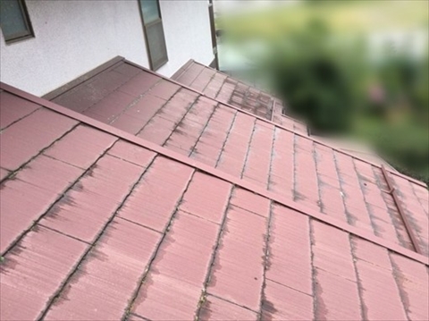 下諏訪町スレート屋根現地調査