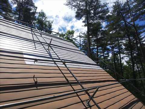 別荘屋根塗装