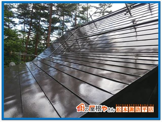 原村別荘屋根塗装