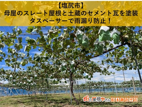 塩尻市スレート屋根セメント瓦塗装