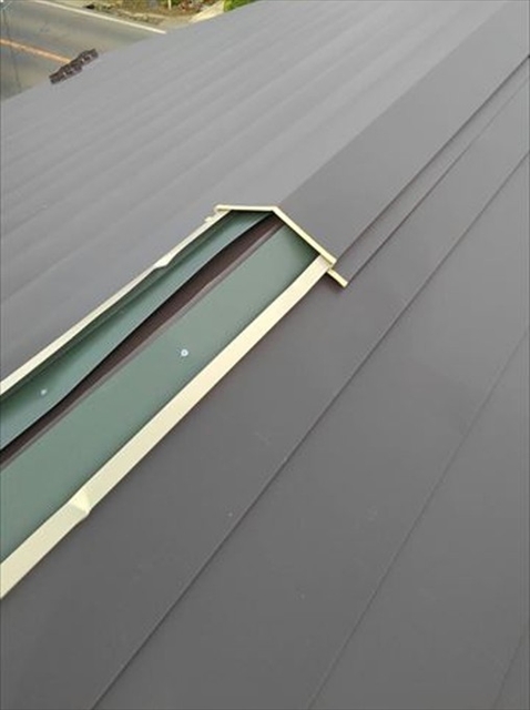 塩尻市セメント瓦からガルバリウム鋼板へ葺き替え工事7