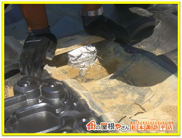 塩尻市瓦積み直し14