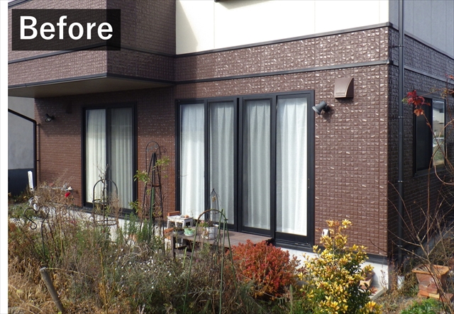 安曇野市でテラス囲い設置｜YKKAPサンフィールで雨を気にせず洗濯！お庭をもう一つのリビングへ1