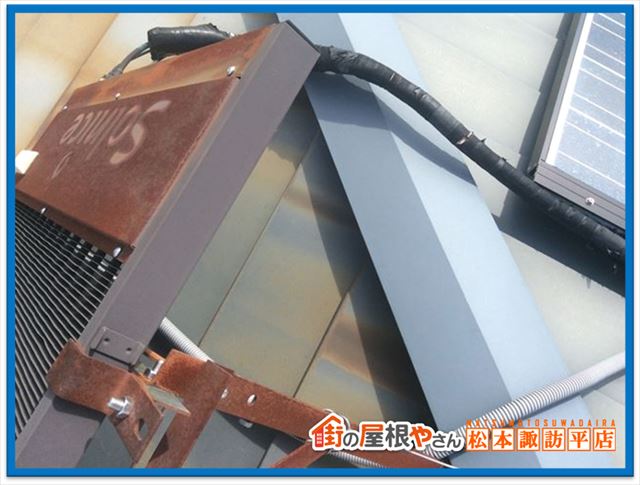 安曇野市屋根現地調査