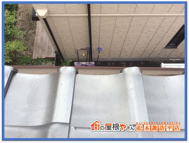 安曇野雨樋破損現地調査