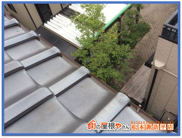 安曇野雨樋破損現地調査