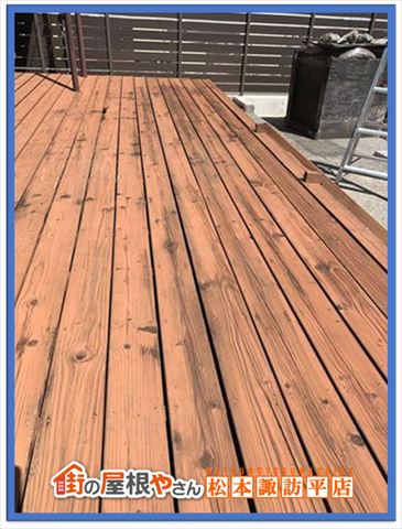岡谷市岡谷市ウッドデッキ塗装木部塗装