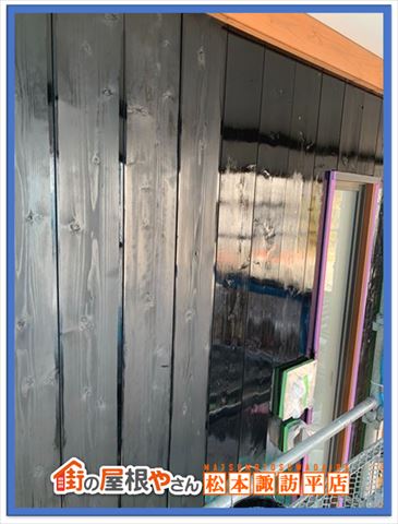 岡谷市木部塗装