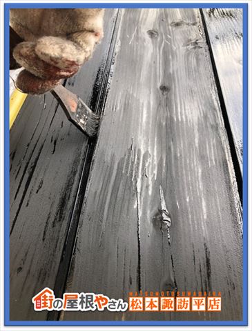 岡谷市木部塗装