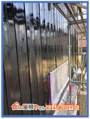 岡谷市木部塗装