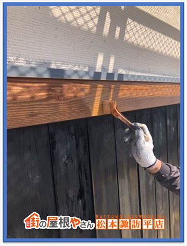 岡谷市木部塗装