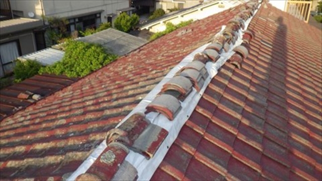 松本市セメント瓦雨漏り調査4