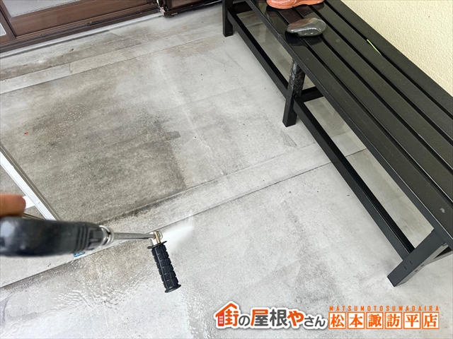 松本市バルコニー防水塗装