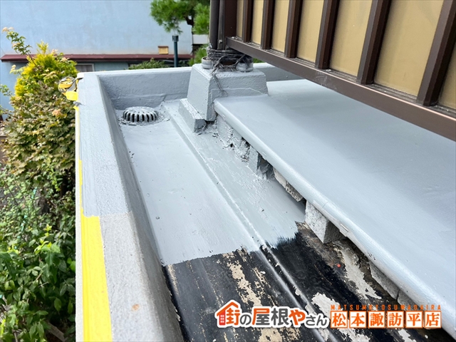 松本市バルコニー防水塗装