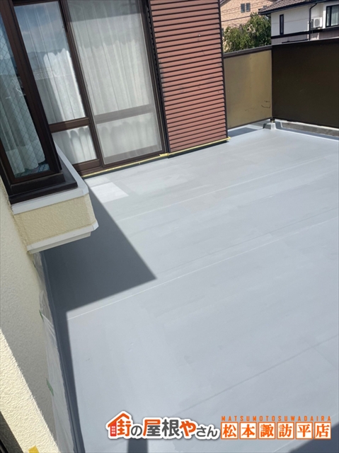 松本市バルコニー防水塗装