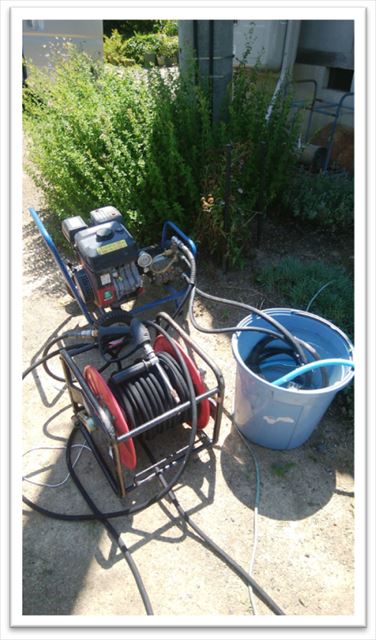 松本市物置小屋屋根塗装