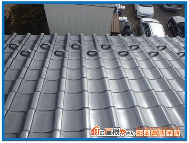 箕輪町雪止め設置