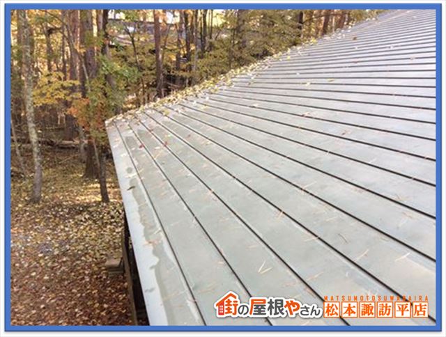 茅野市別荘屋根現地調査