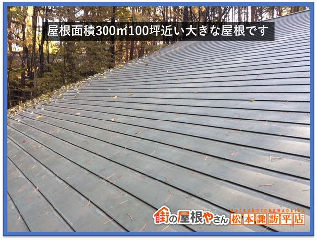 茅野市別荘屋根現地調査