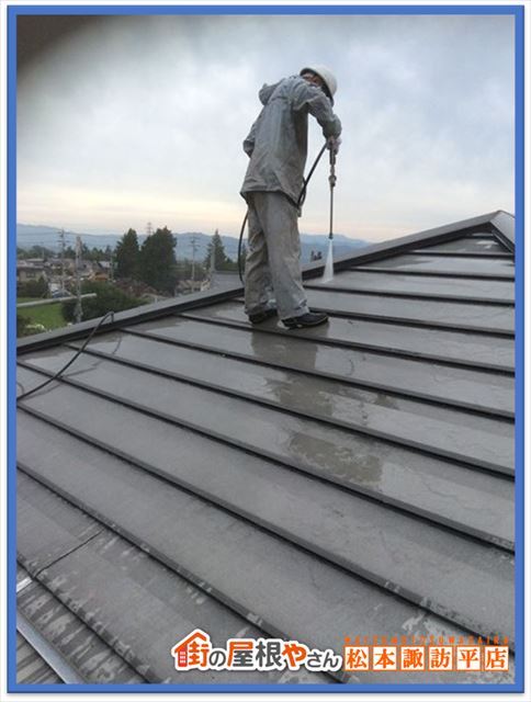 諏訪市屋根外壁塗装