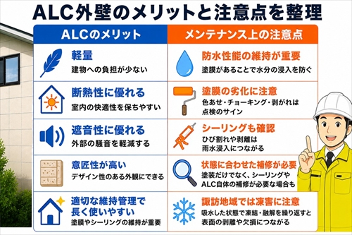 諏訪市｜ALC外壁とは？特徴・劣化症状と塗装メンテナンスを解説1