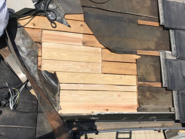 雨漏れ補修　跡