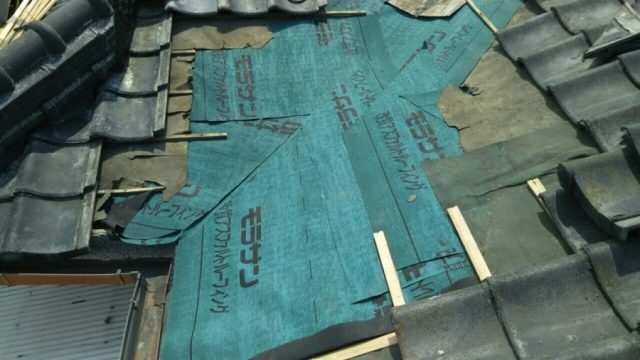 部分補修　防水シート