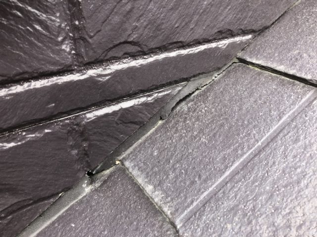 屋根・壁部分コーキングの劣化