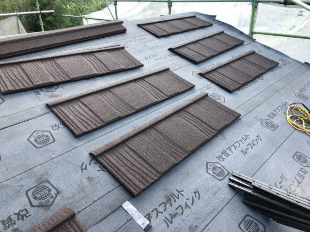 Tルーフ施工の様子