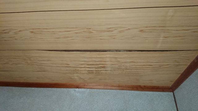 雨漏れ部分 天井