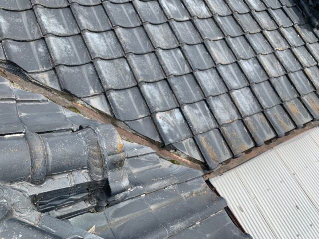 雨漏れ発生 谷部分