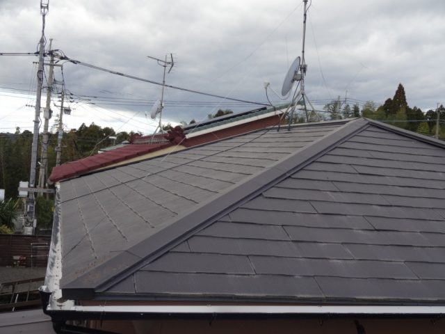 鹿児島市 屋根の板金の様子